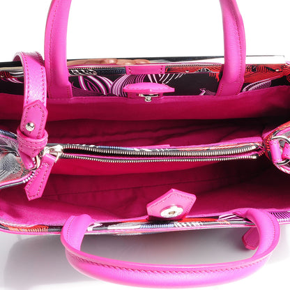 Fendi Calfskin Orchid Petite 2Jours Tote Magenta 5 of 9