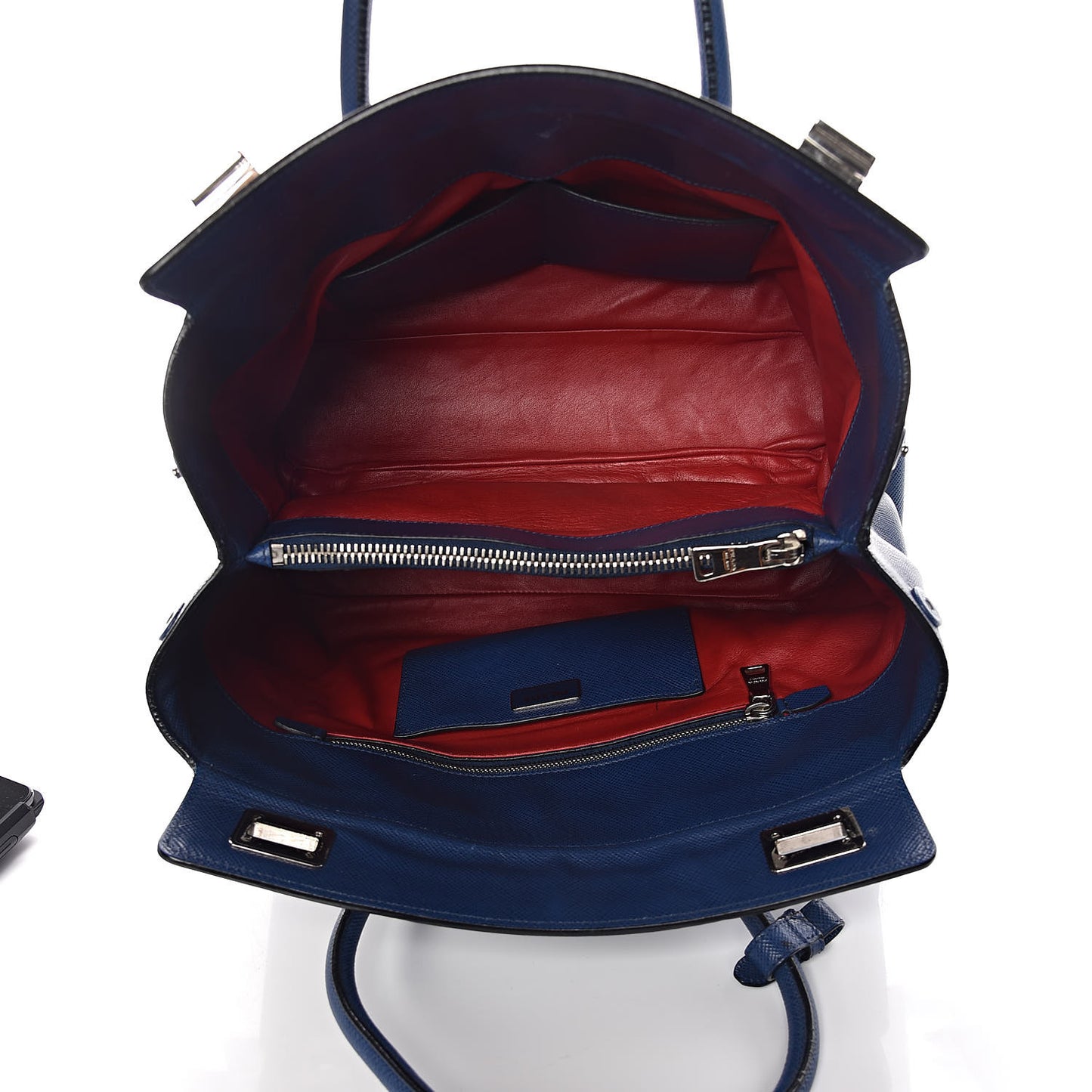 Saffiano Cuir Twin Tote Bleuette