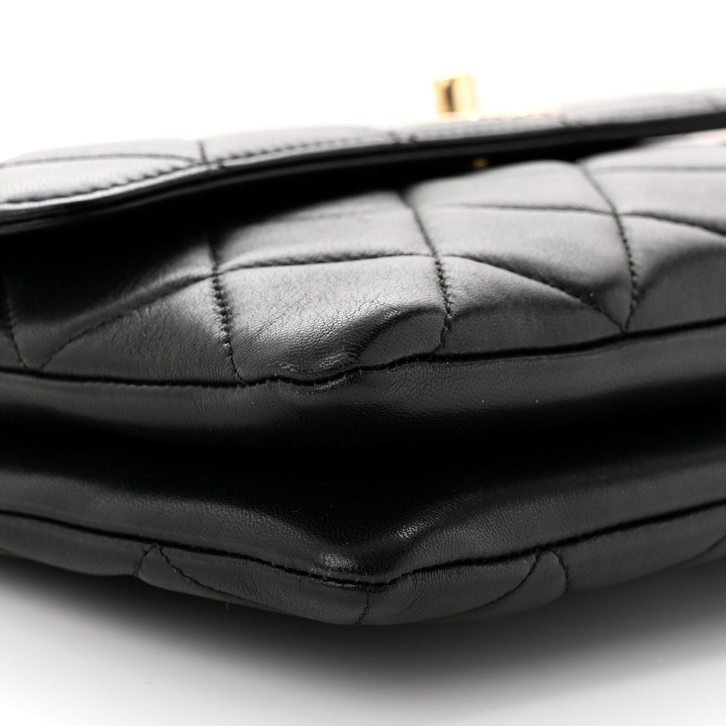 Lambskin Quilted Medium Trendy CC Flap Black