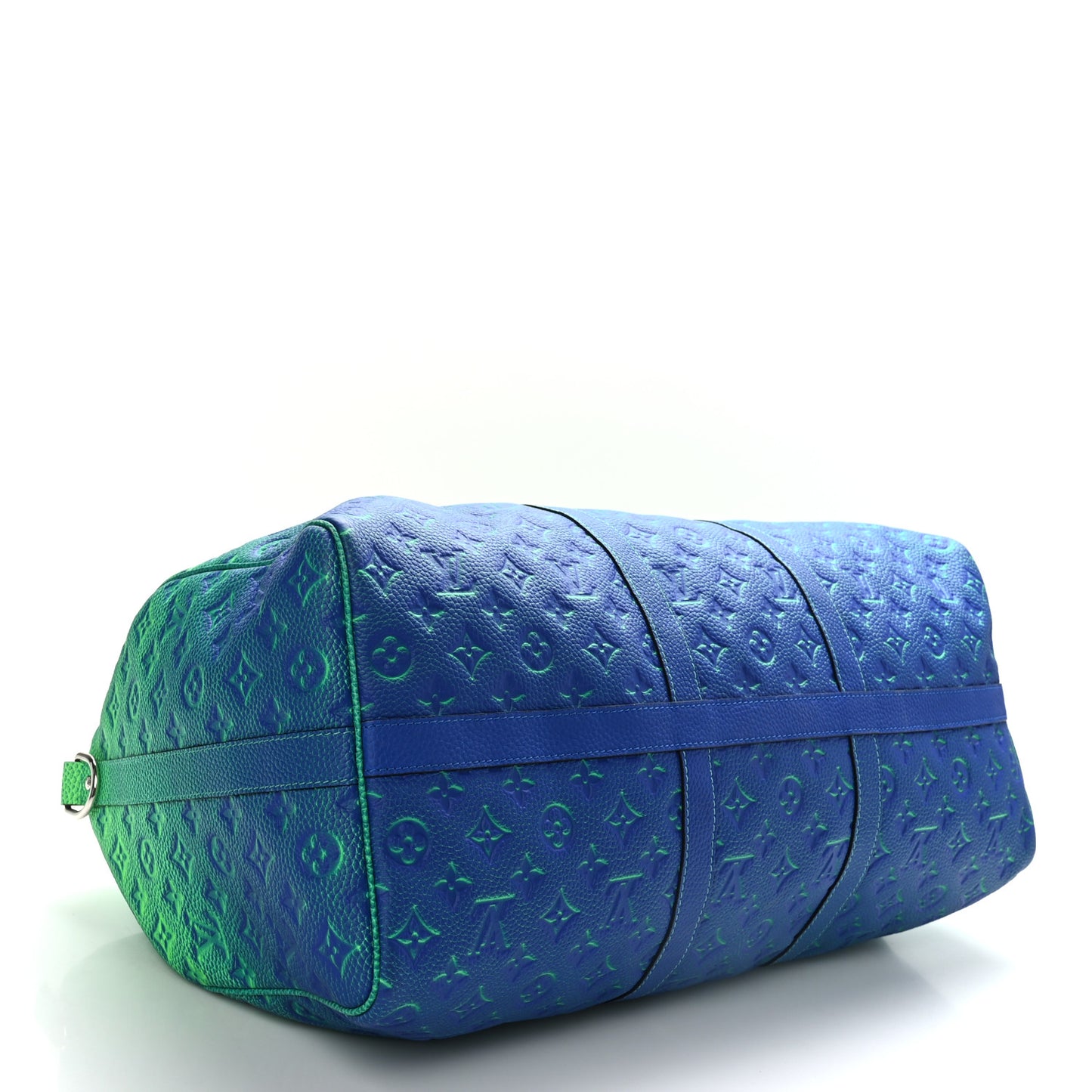 Taurillon Illusion Keepall Bandouliere 50 Bleu Vert