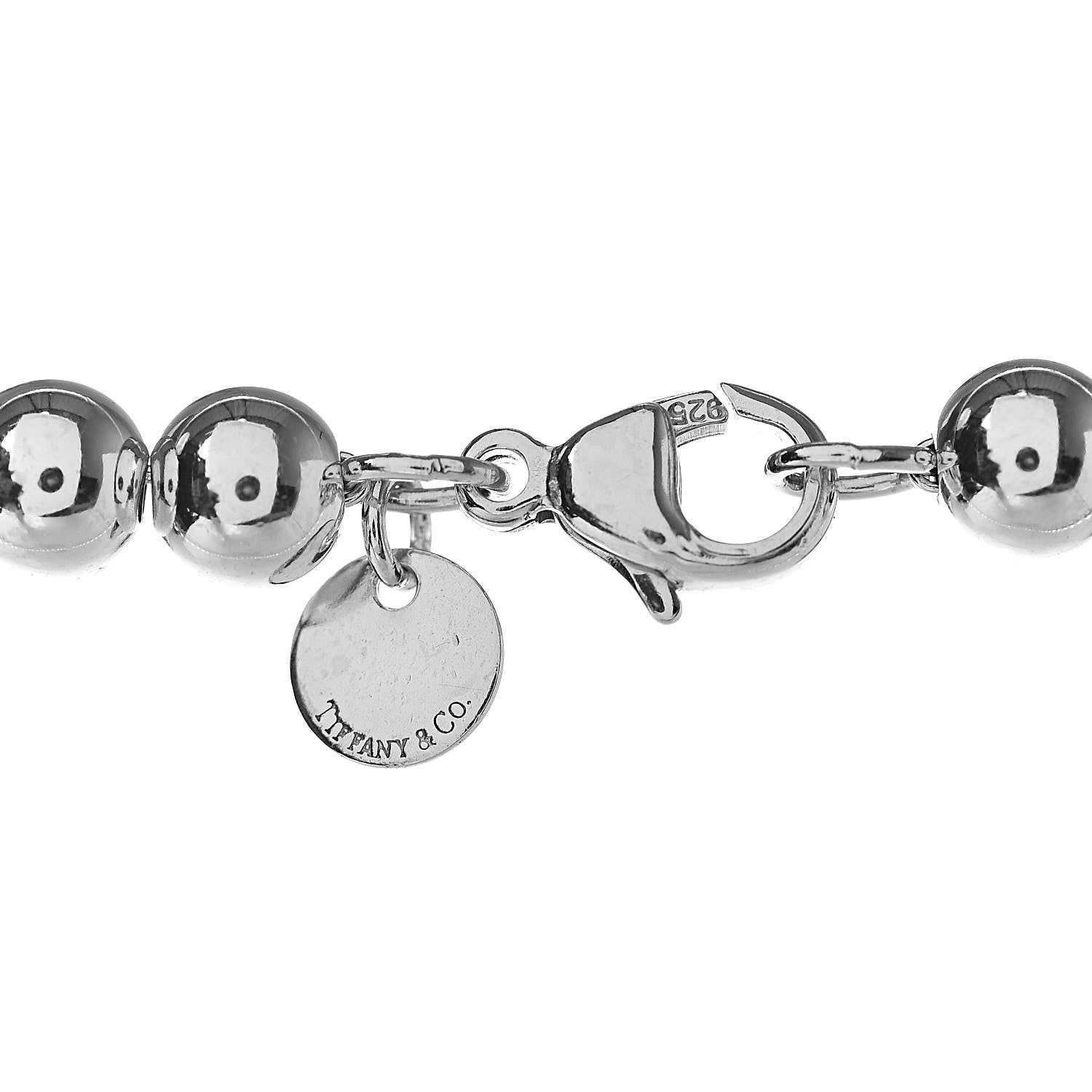 Tiffany Sterling Silver HardWear Graduated Ball Necklace 4 of 4