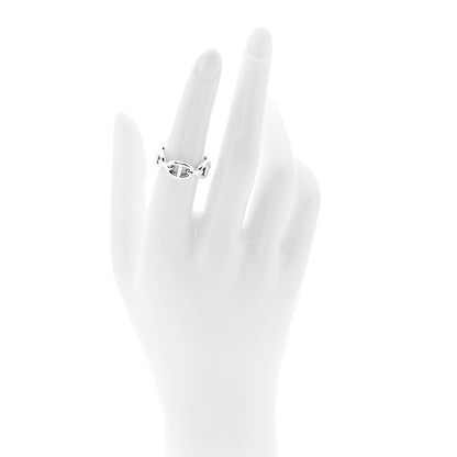 Hermes Sterling Silver PM Chaine d'Ancre Enchainee Band Ring 52 6 2 of 7