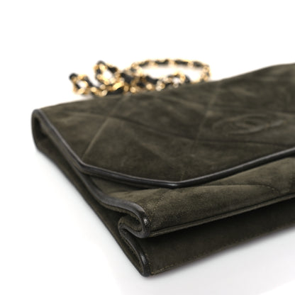 Chanel Suede Quilted Mini Flap Green 8 of 9