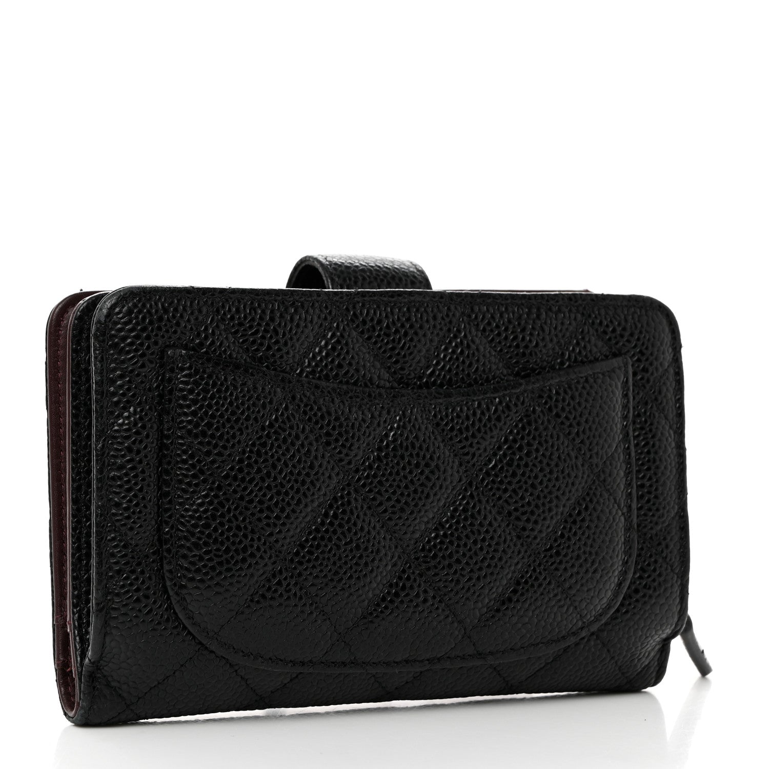 Chanel Caviar Quilted CC French Wallet Black 3 of 9