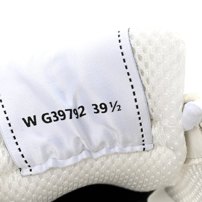 Chanel Fabric Laminated Calfskin Stretch CC Sneakers 39.5 White Silver 9 of 10