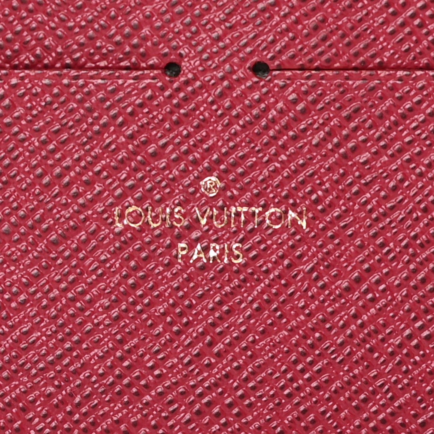 Calfskin Felicie Card Holder Insert Fuchsia