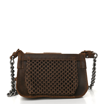 Chanel Nubuck Stitched Small Highlander Messenger Brown 5 of 11