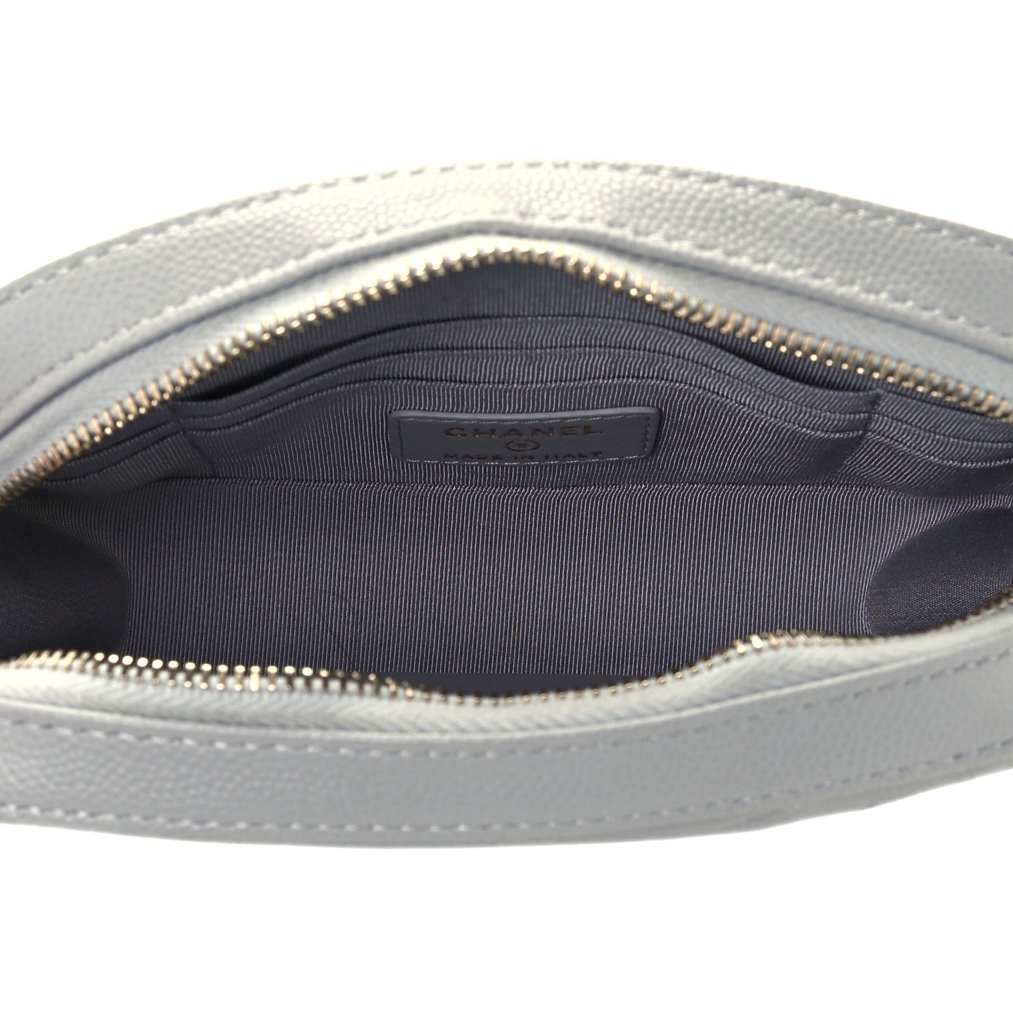 Caviar Quilted Camera Case Grey