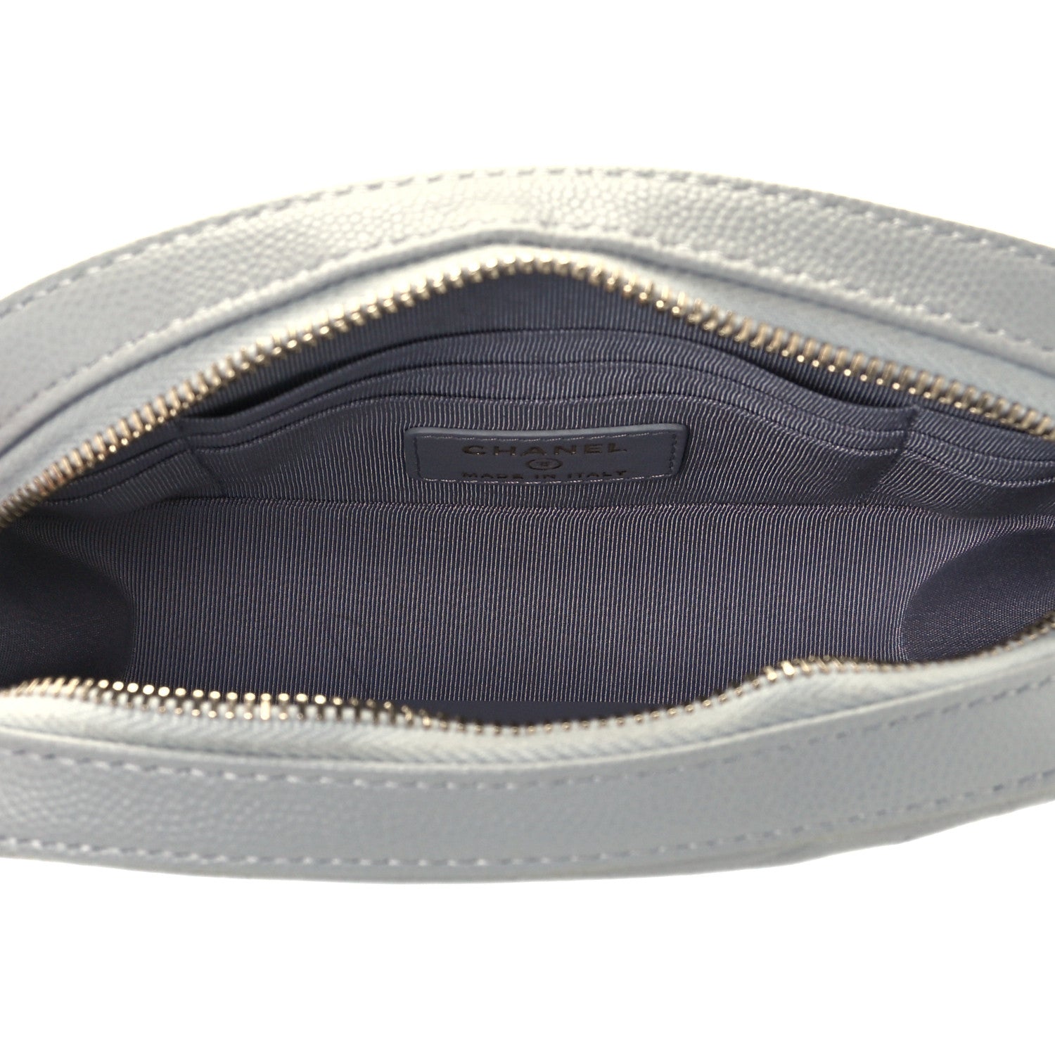 Chanel Caviar Quilted Camera Case Grey 5 of 10