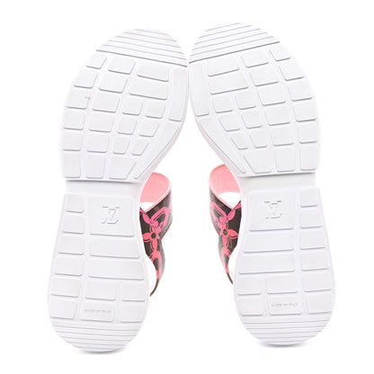 Louis Vuitton Monogram Bay Flower Harbor Sandals 37.5 Ballerine Poppy 5 of 9