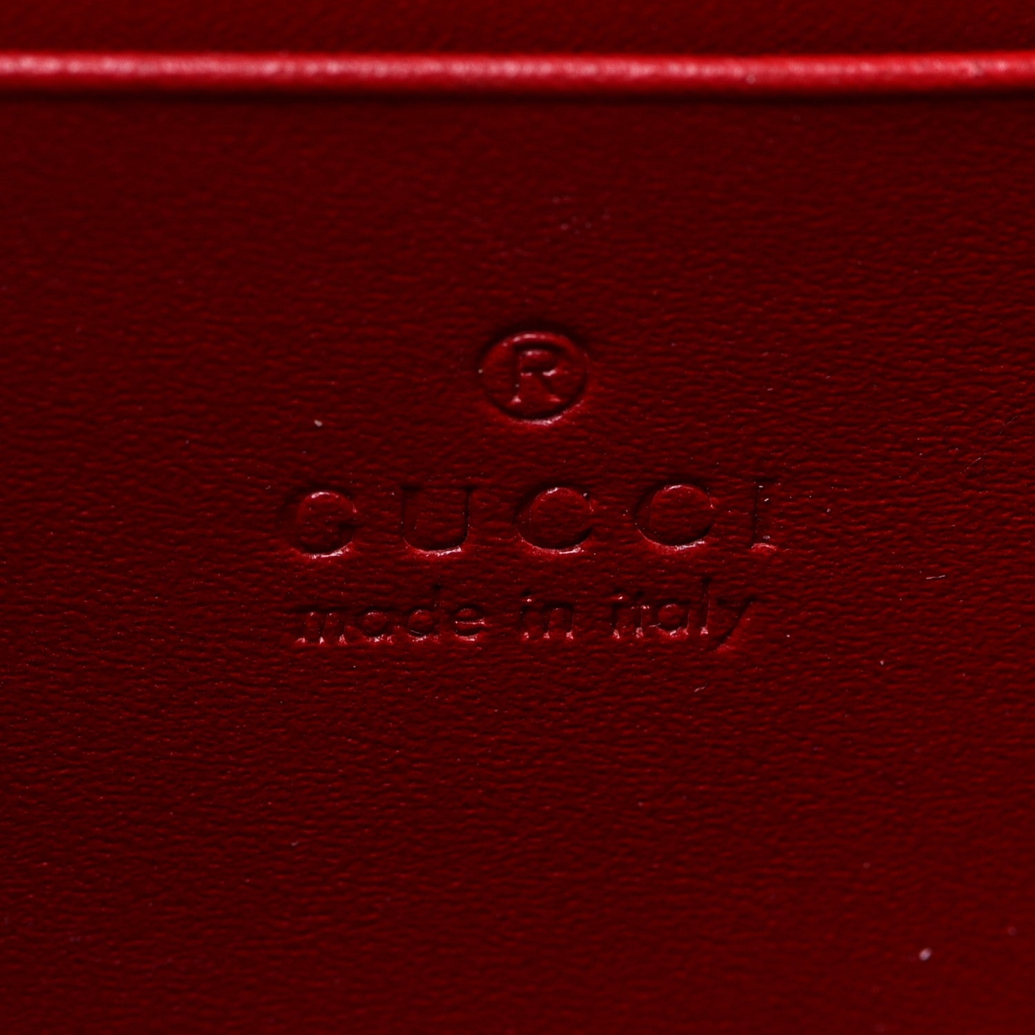 Gucci Guccissima Padlock Clutch Hibiscus Red 6 of 9