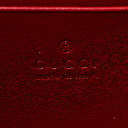 Gucci Guccissima Padlock Clutch Hibiscus Red 6 of 9