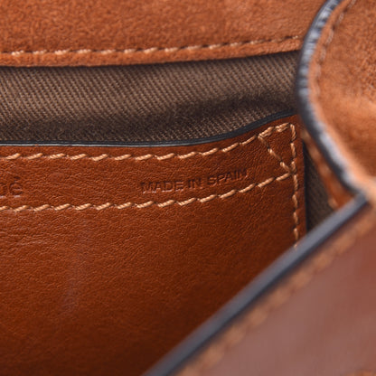 Chloe Suede Calfskin Braided Mini Marcie Round Crossbody Bag Caramel 7 of 15