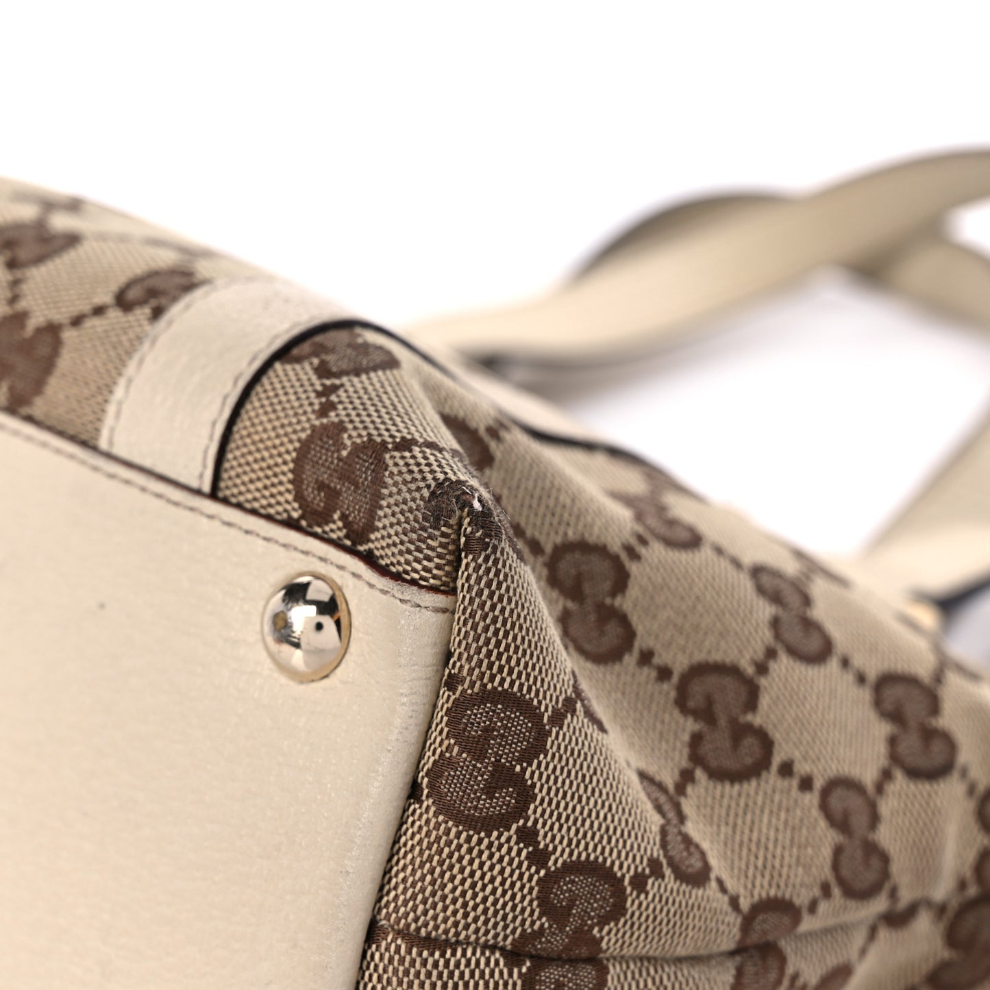 Monogram Small Abbey Tote Off White