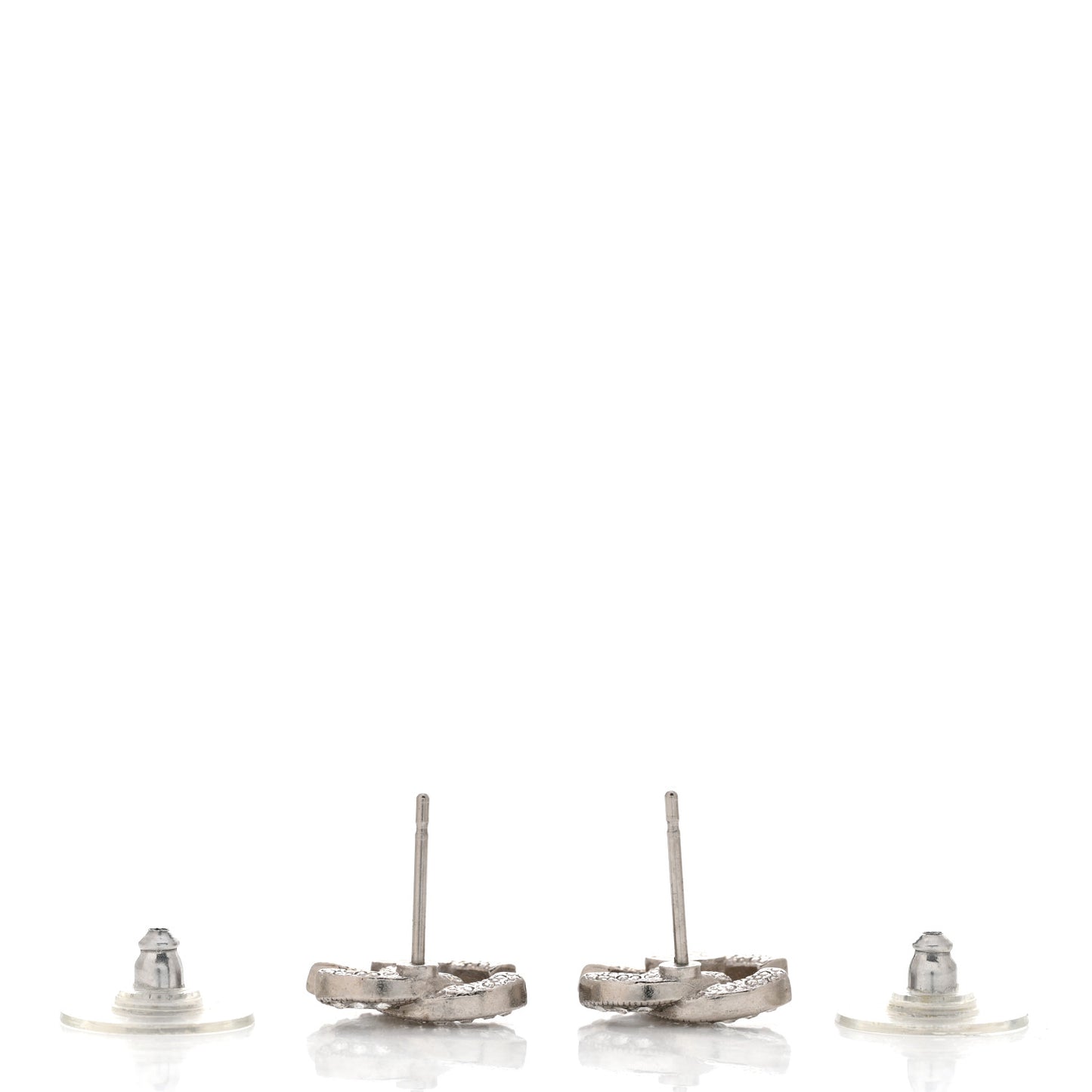 Crystal CC Earrings Silver