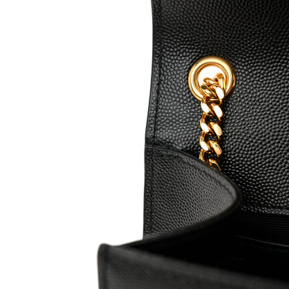 Saint Laurent Grain De Poudre Medium Classic Monogram Kate Satchel Black 11 of 12