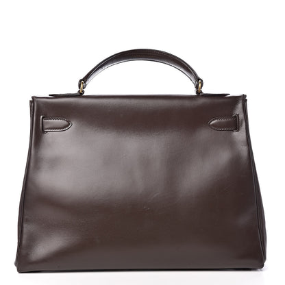 Hermes Box Kelly Retourne 32 Chocolate 46 of 64