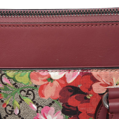 Gucci GG Supreme Monogram Blooms Small Zip Top Tote Beige Multicolor Dry Rose 10 of 10