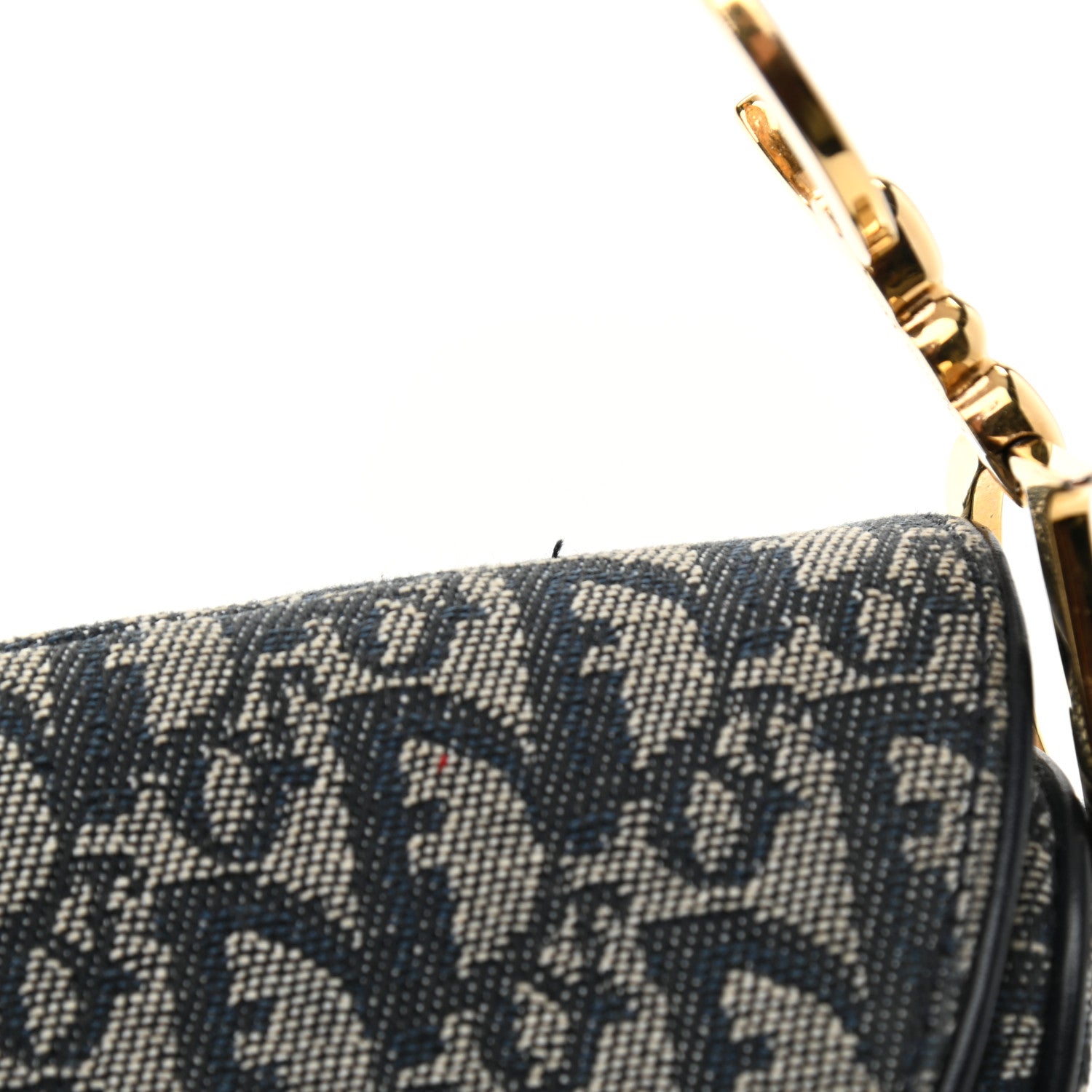 Christian Dior Monogram Saddle Bag Blue 9 of 9