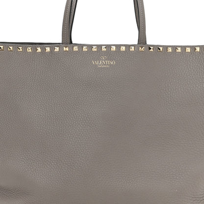 Valentino Garavani Grained Calfskin Rockstud Shoulder Tote Perla 7 of 10