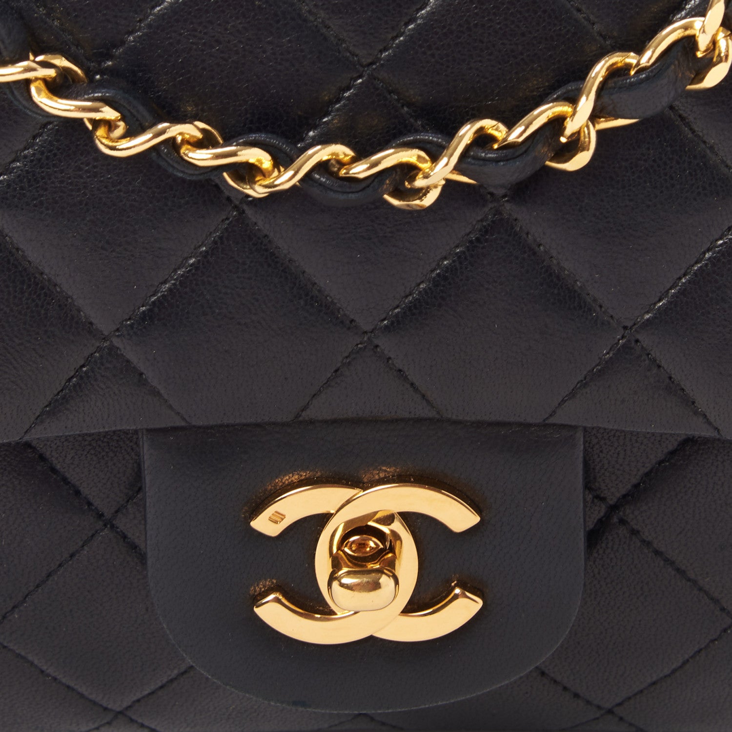 Chanel Lambskin Quilted Small Double Flap Black 7 of 10