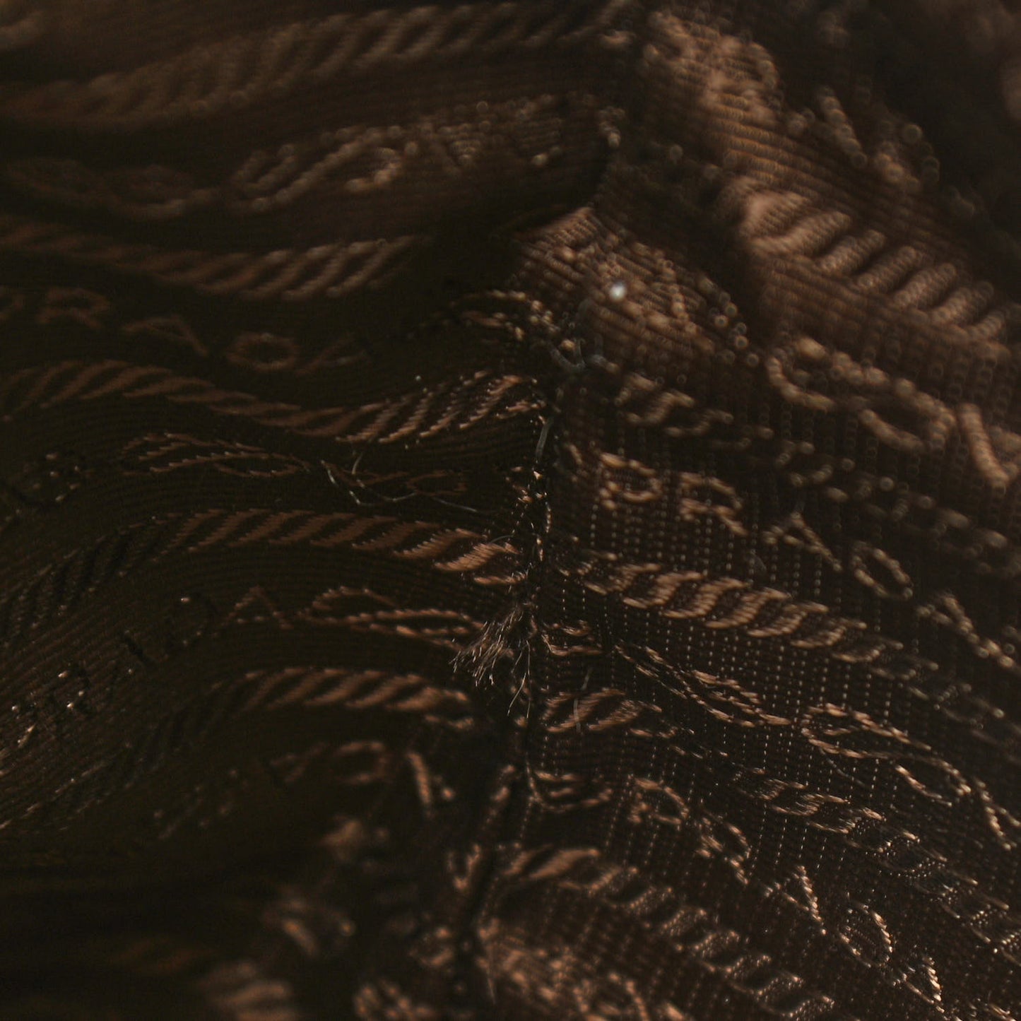 Vitello Daino Embossed Logo Tote Cannella