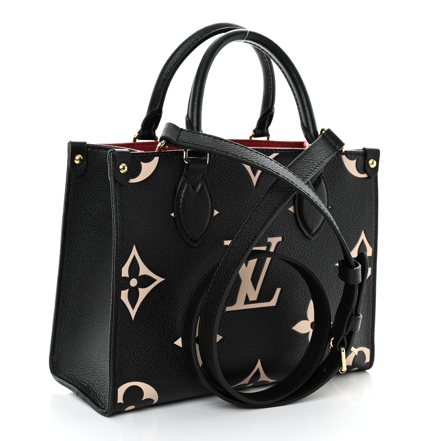 Louis Vuitton Empreinte Monogram Giant Onthego PM Black Beige 3 of 9