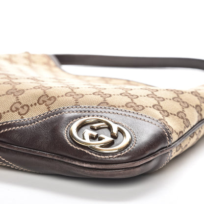Gucci Monogram Medium New Britt Hobo Dark Brown 10 of 10