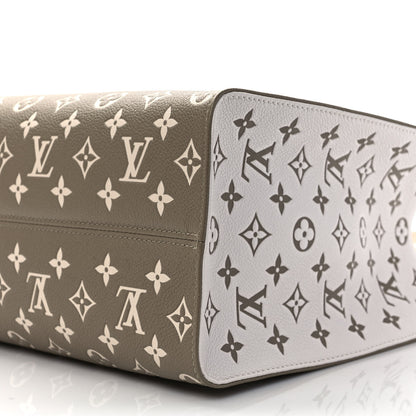 Louis Vuitton Empreinte Monogram Spring In The City Onthego MM Kaki Beige Cream 8 of 9