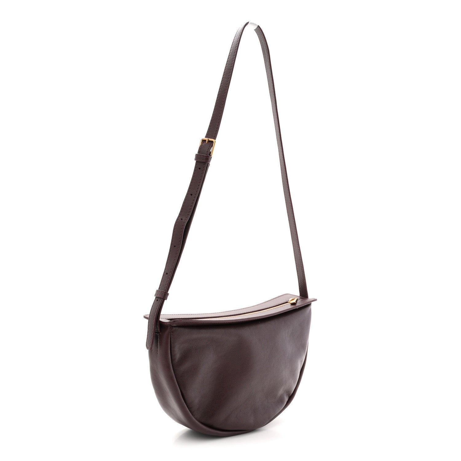 Mansur Gavriel Soft Calfskin Moon Sling Bag Plum 3 of 11