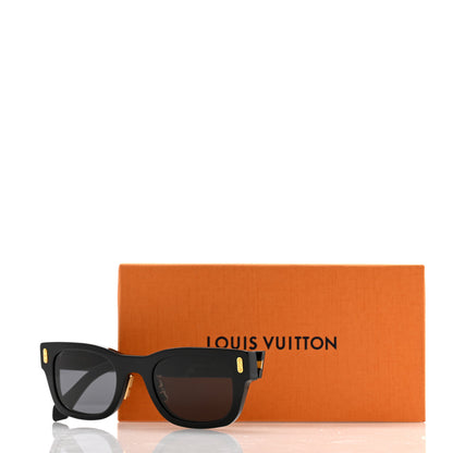 Louis Vuitton Acetate LV Confidence Square Round Sunglasses Z2126U Black 7 of 7
