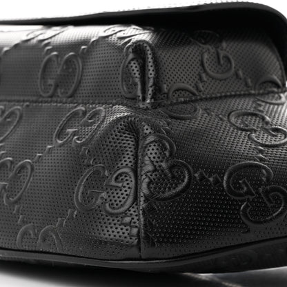 Gucci Calfskin GG Tennis Embossed Pocket Belt Bag Black 10 of 10