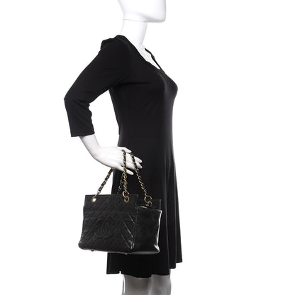 Chanel Caviar Quilted Petit Timeless Tote PTT Black 2 of 14