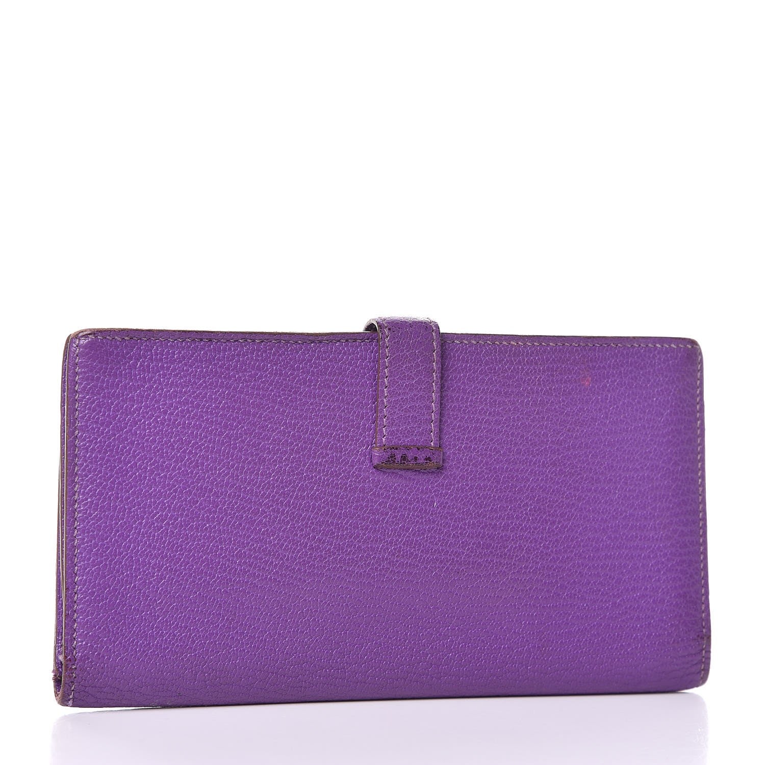 Hermes Chèvre Mysore Bearn Gusset Wallet Parme 3 of 23