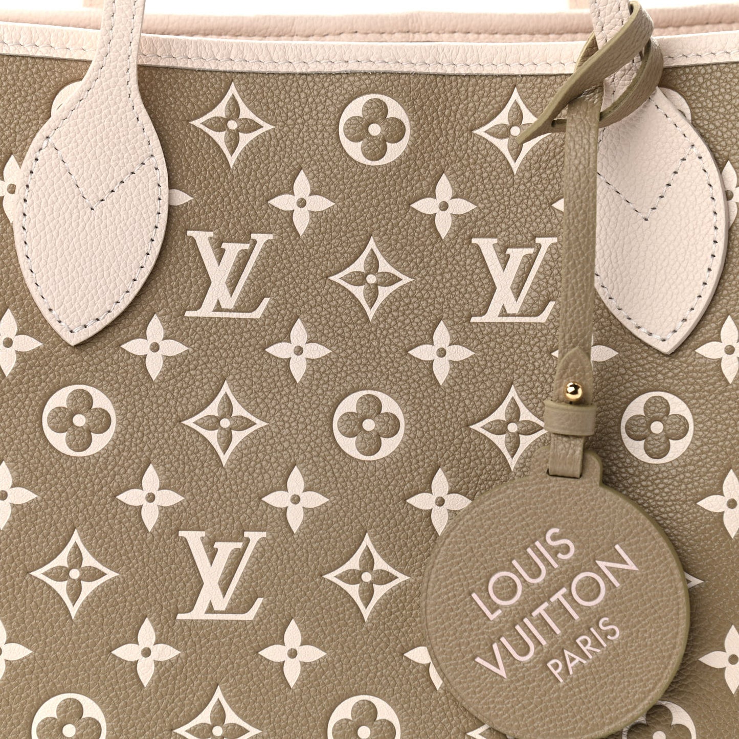 Empreinte Monogram Spring In The City Neverfull MM Kaki Beige Cream