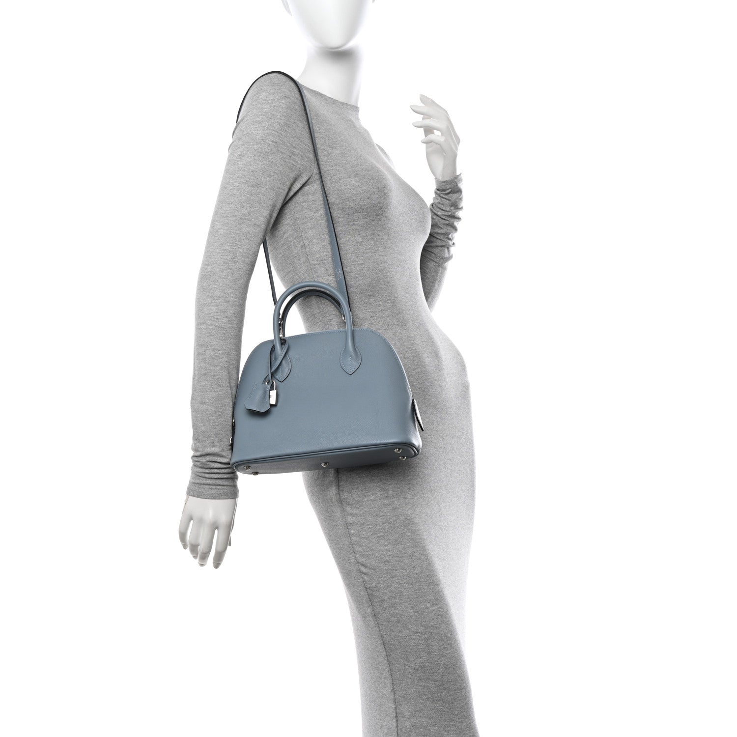 Hermes Evercolor Verso 1923 Bolide 25 Bleu Lin Gris Perle 2 of 11