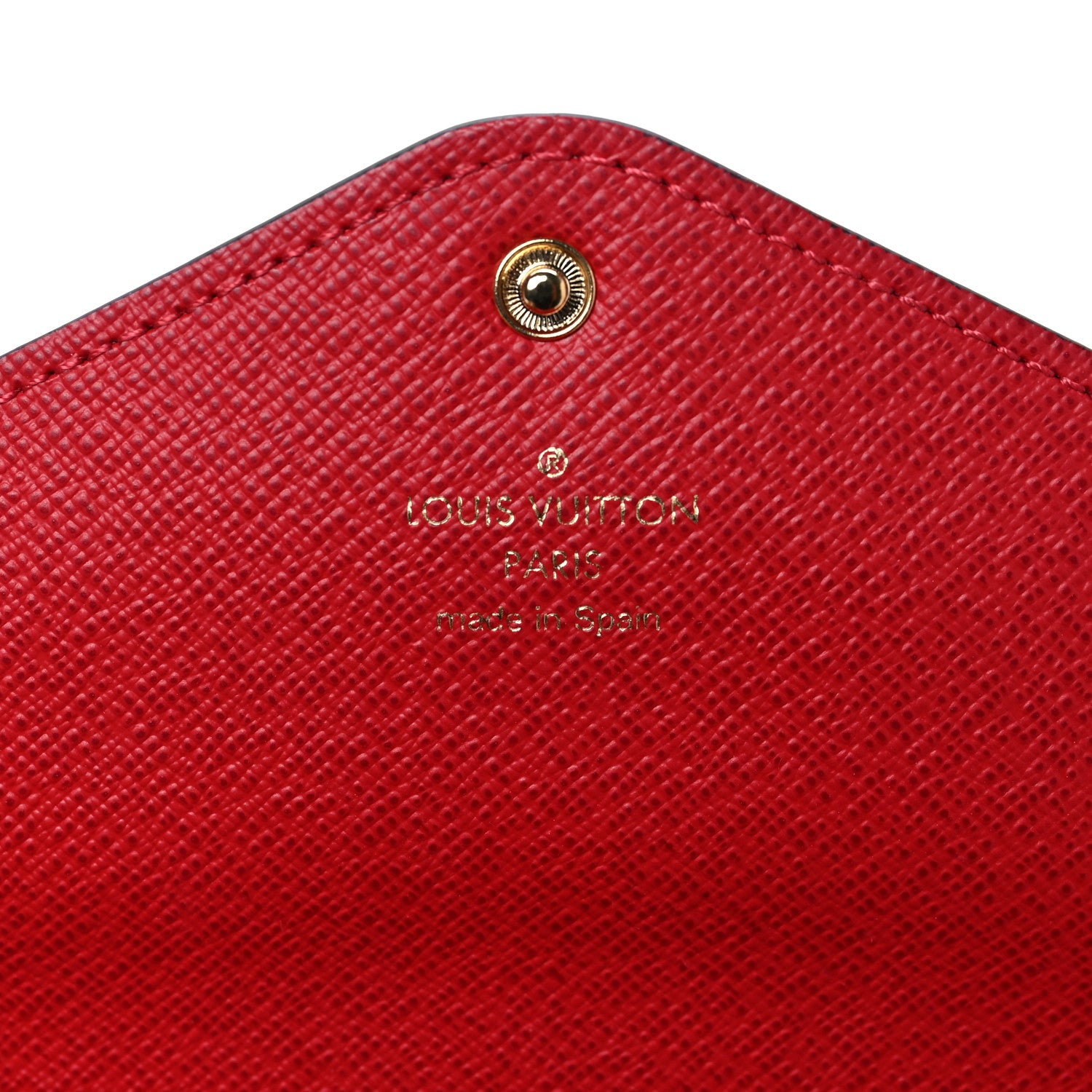 Louis Vuitton Damier Ebene Josephine Wallet Red 7 of 8