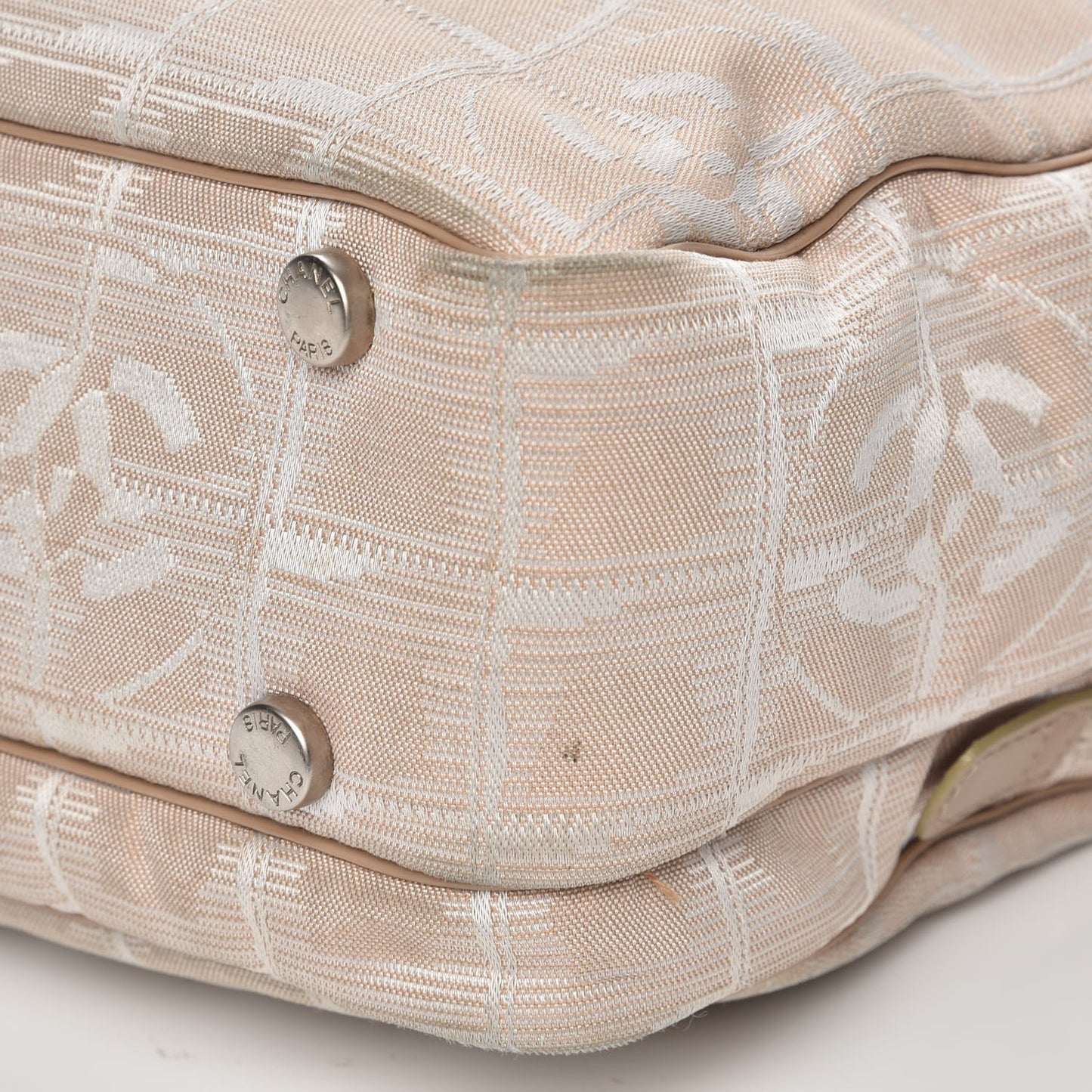 Nylon Small Travel Tote Beige