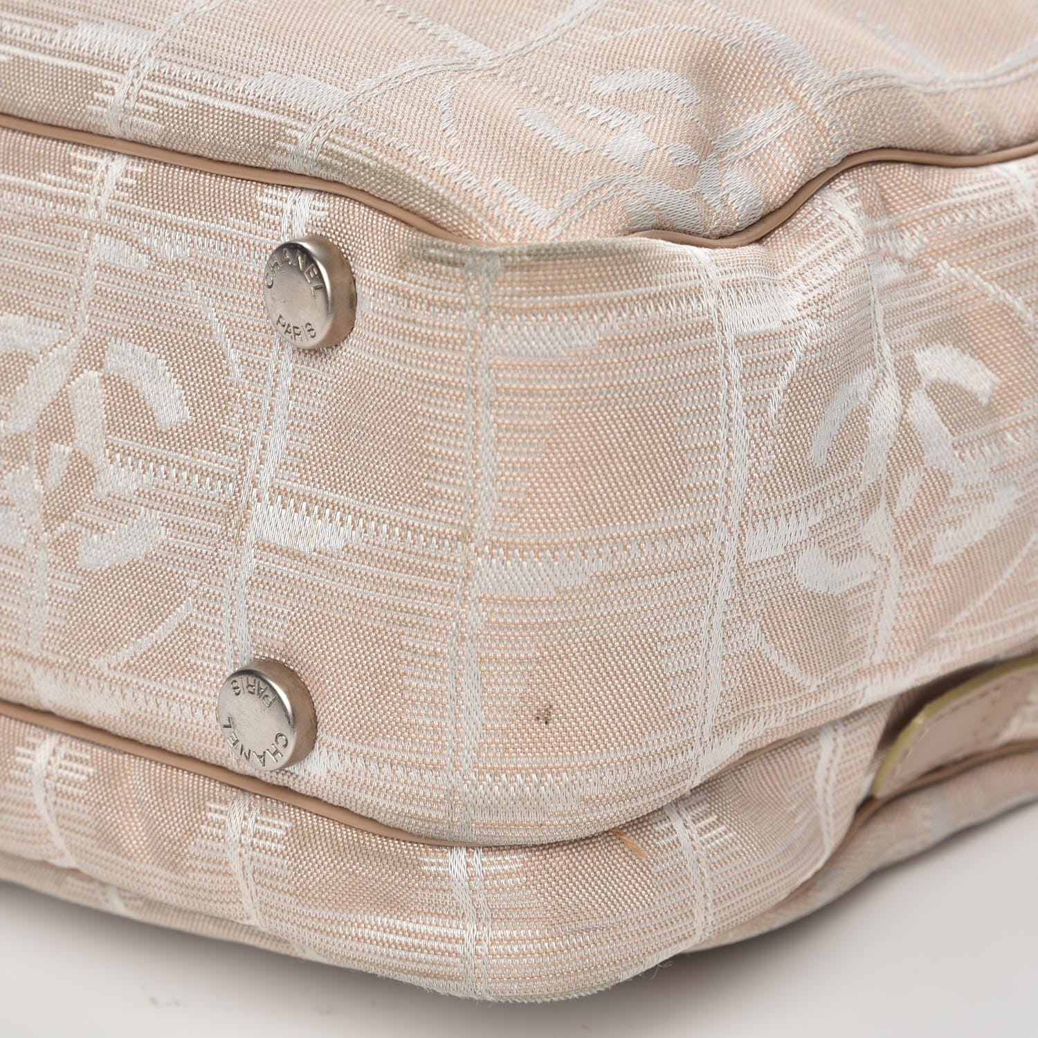 Chanel Nylon Small Travel Tote Beige 13 of 13
