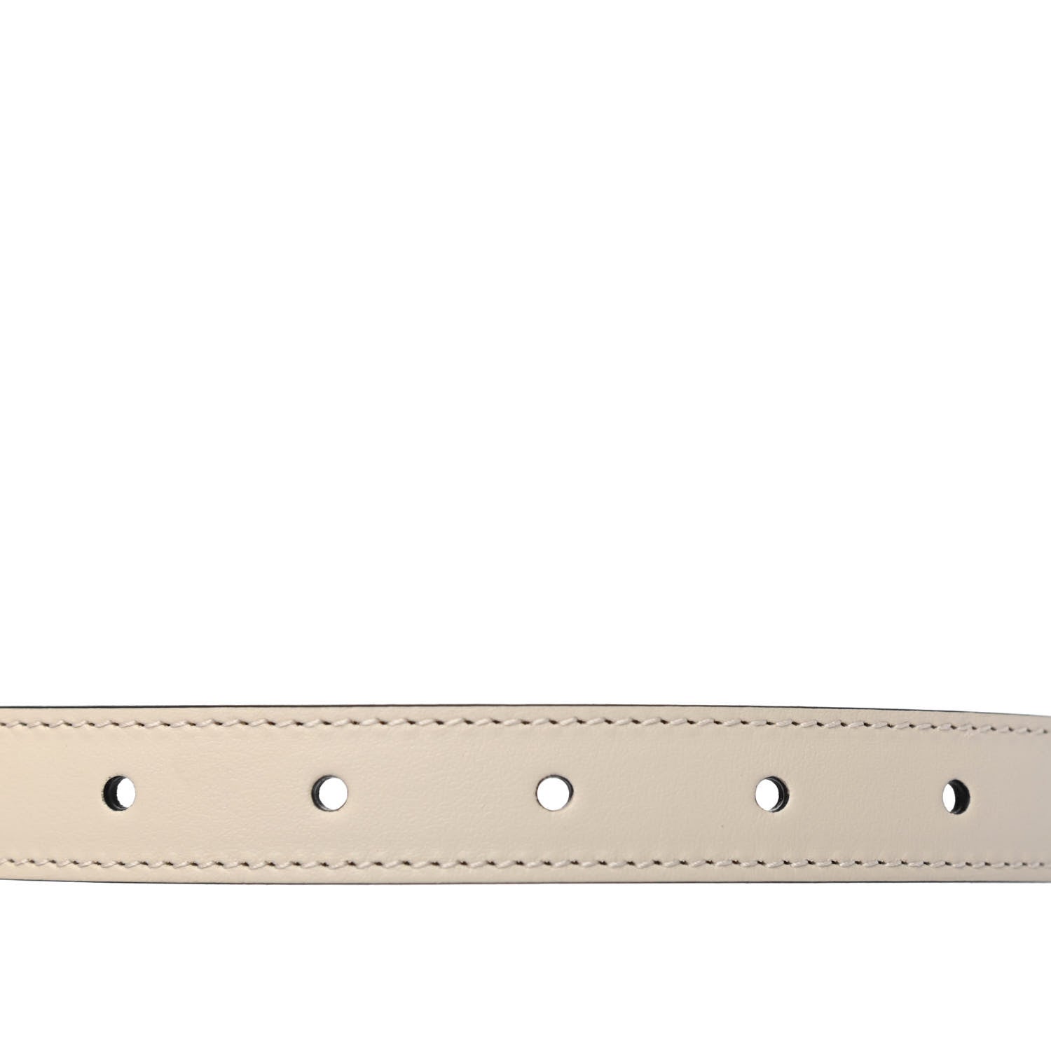 Gucci Plutone Calfskin Double G 20mm Belt 80 32 Mystic White 3 of 4