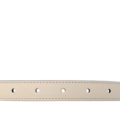 Gucci Plutone Calfskin Double G 20mm Belt 80 32 Mystic White 3 of 4