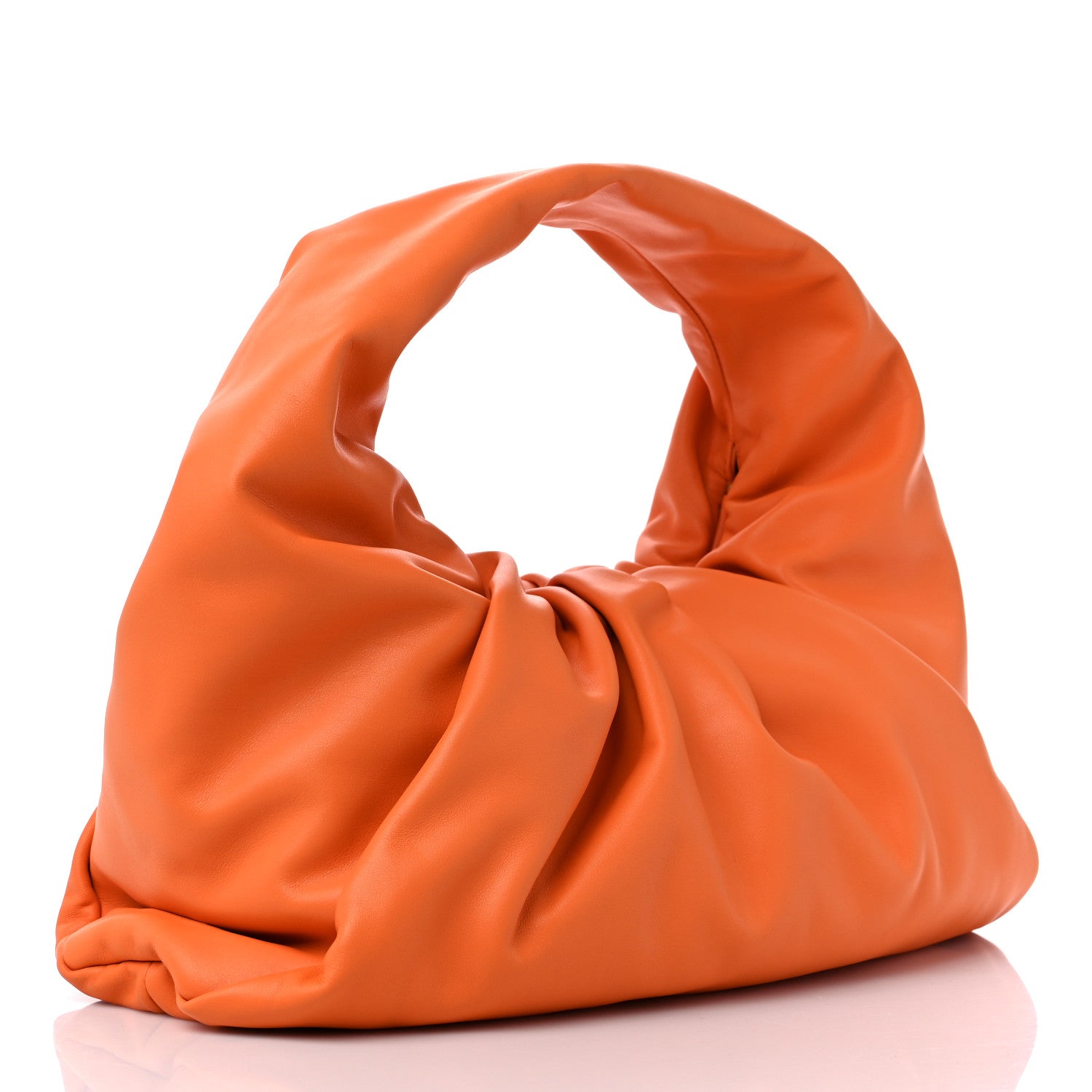 Bottega Veneta Smooth Butter Calfskin Small The Shoulder Pouch Light Orange 2 of 9