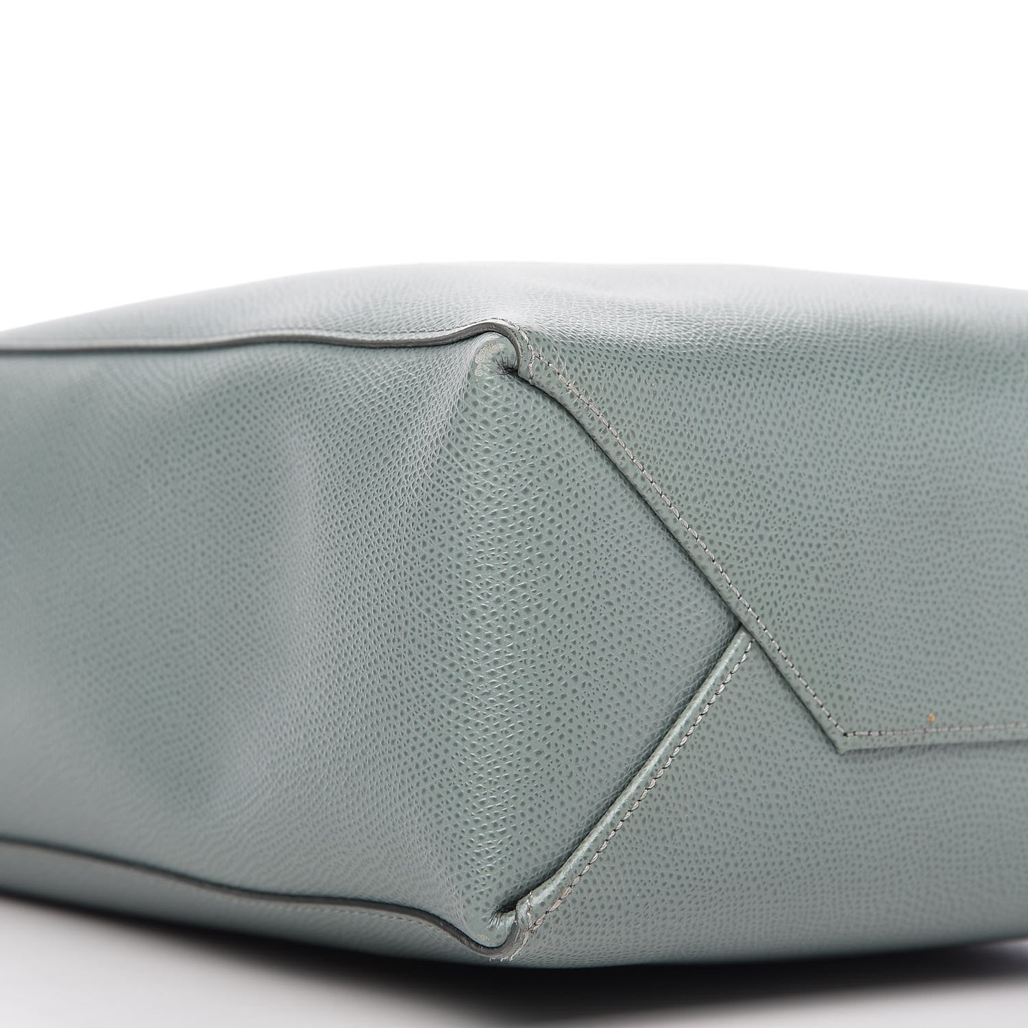 Celine Grained Calfskin Small Vertical Cabas Green 6 of 9