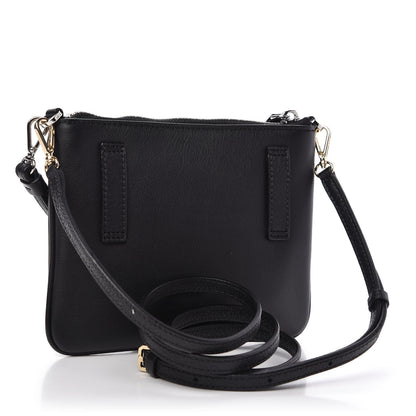 MCM Calfskin Studded Crossbody Black 3 of 9