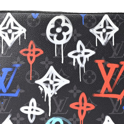 Louis Vuitton Monogram Eclipse LV Graffiti Trio Messenger Multicolor 9 of 11