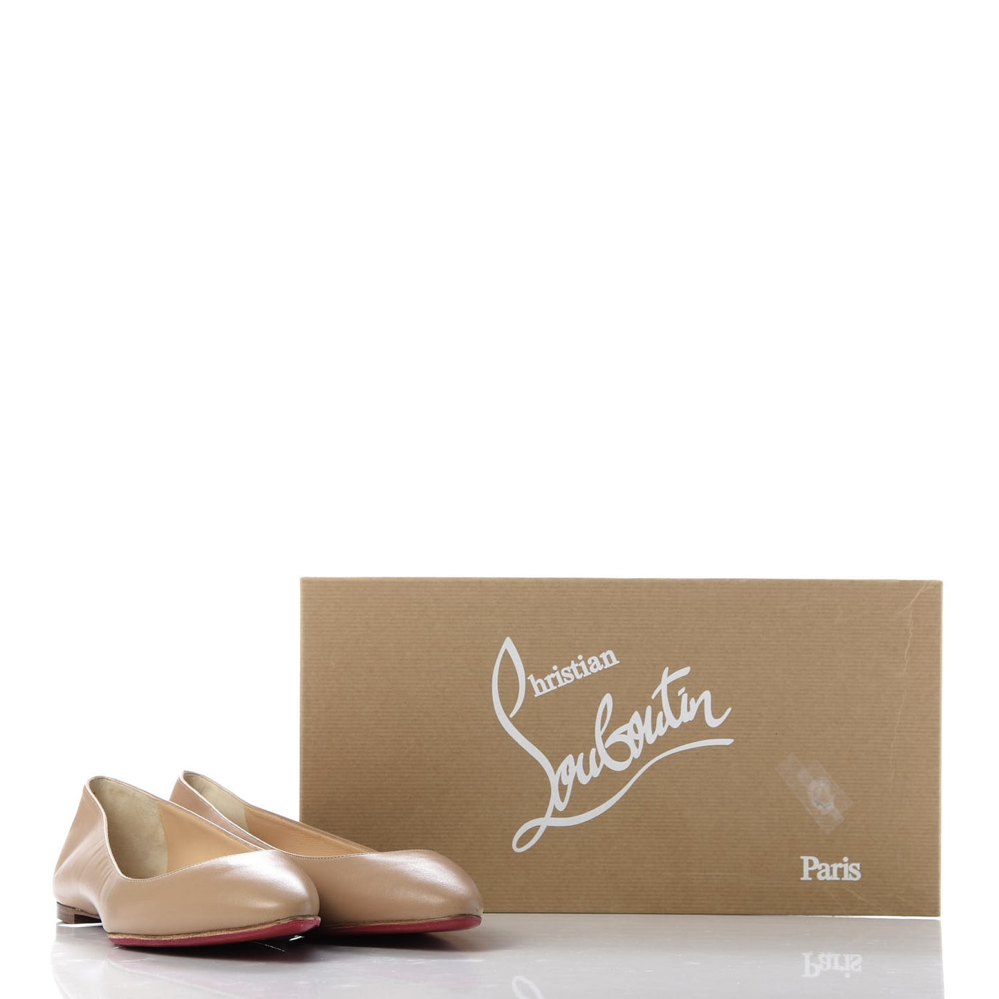 Nappa Eloise Flats 40.5 Nude