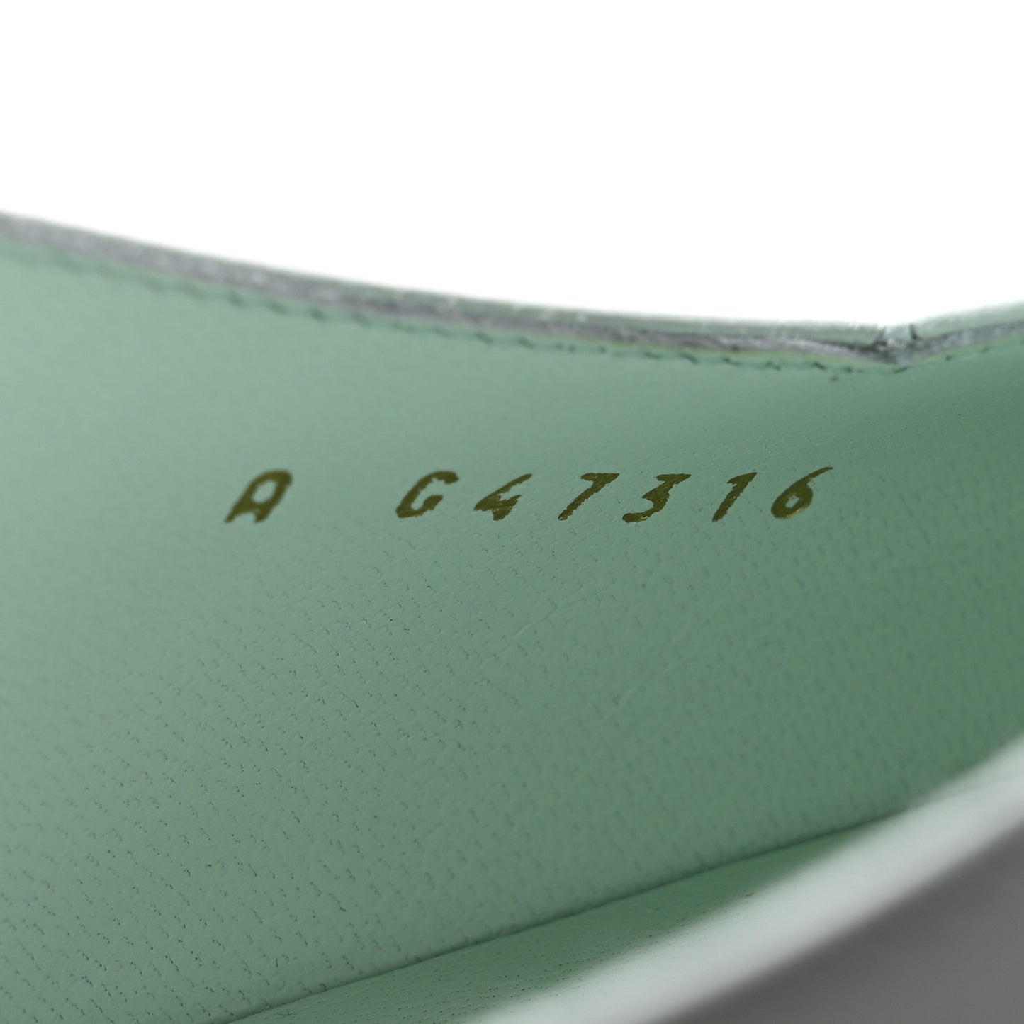 Goatskin Mixed Fibers Cap Toe Slingback Pumps 40 Light Green Black