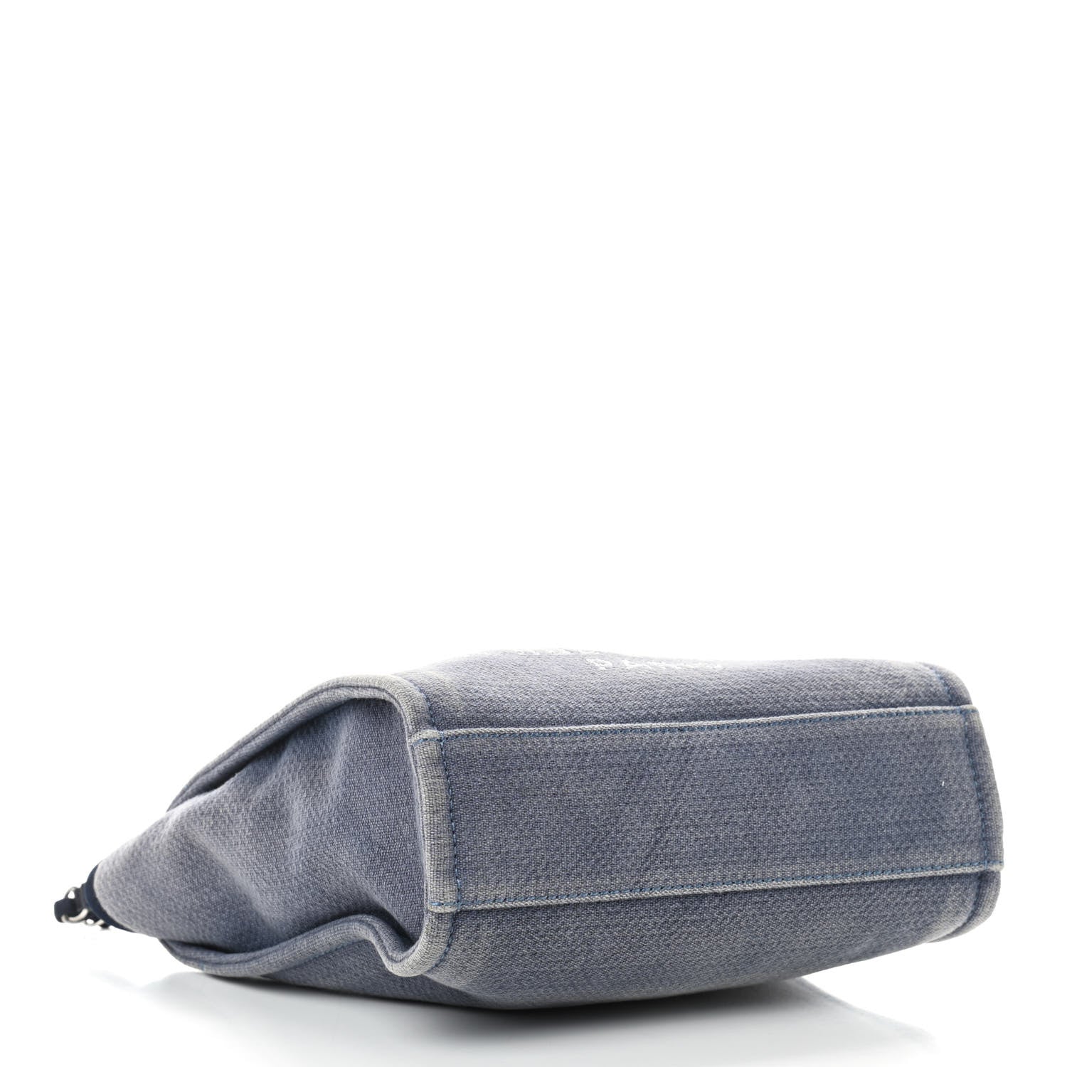 Chanel Canvas Mini Deauville Tote Denim Blue 4 of 9