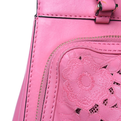 Valentino Garavani Vitello Lace Demetra Satchel Pink 13 of 17