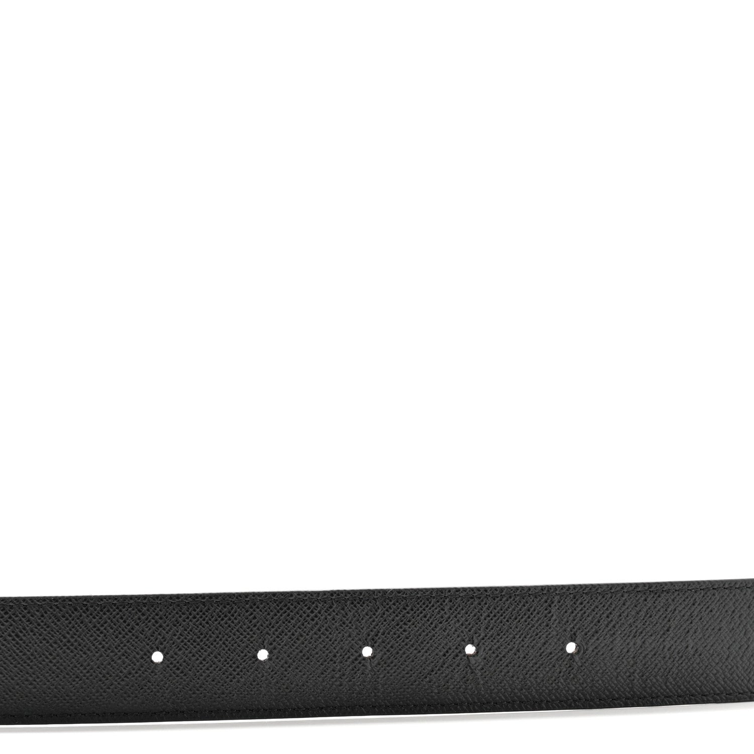 Louis Vuitton Calfskin Monogram 30mm LV Initiales Reversible Belt  90 36 Black 5 of 7
